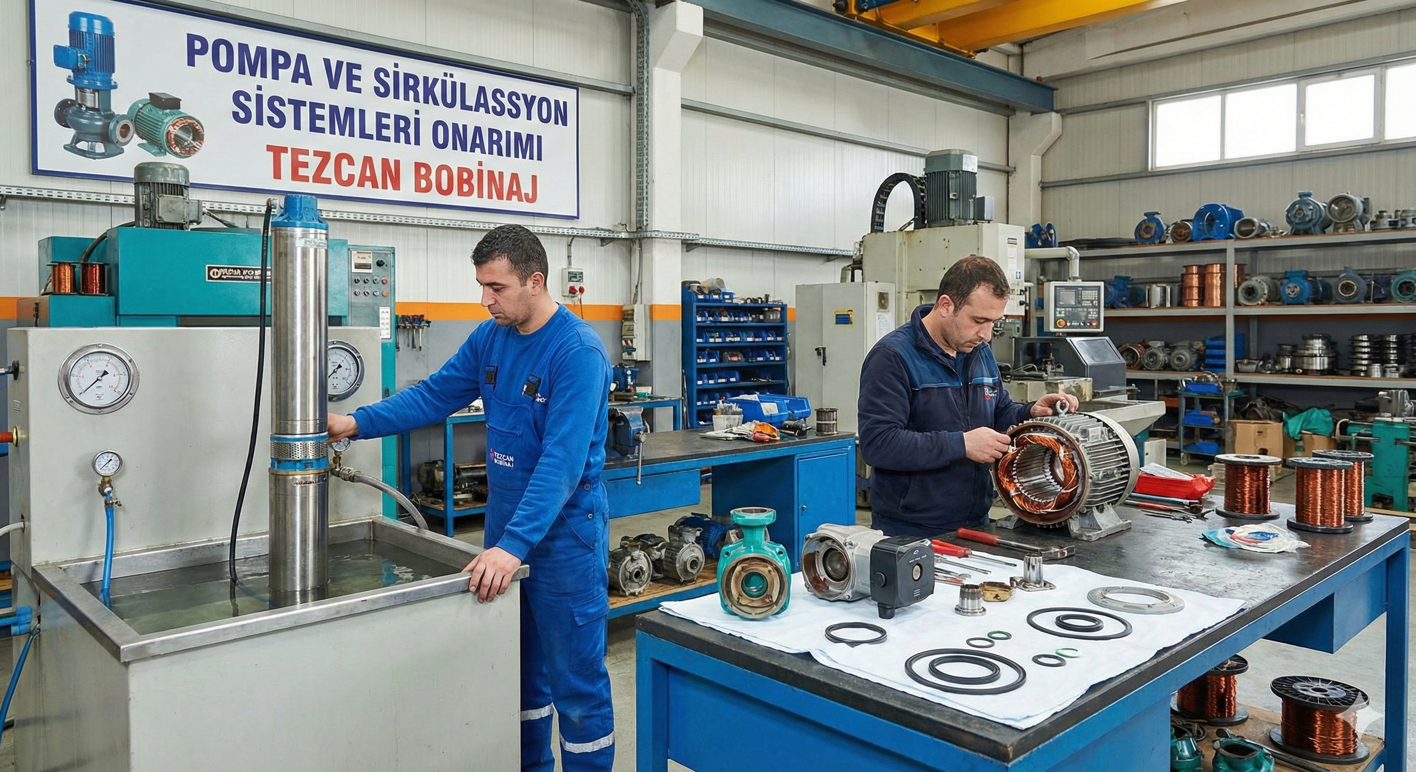 💧 Pompa ve Sirkülasyon Sistemleri Onarımı